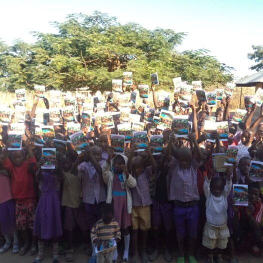 Leviticus Makpa during book donation for our primary school