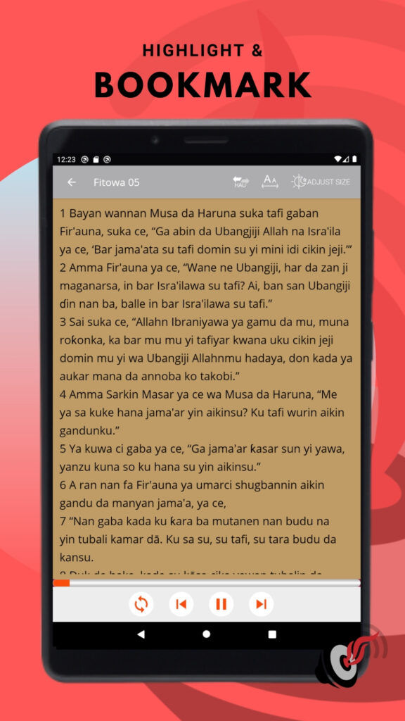 Hausa Audio Bible on Android